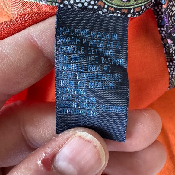 Blu by Polifroni Men's Long Sleeve Casual Dress Shirt Burnt Orange XL Flip Cuffs - Picture 9 of 16